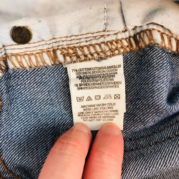 Free People Distressed Raw Hem Skinny Jean 25 - Picture 4 of 9